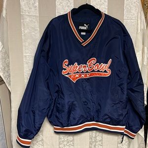 Vintage Puma Super Bowl XXXV Tampa Florida Pullover Jacket XL